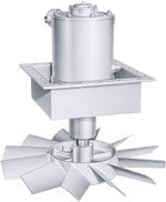 High temperature axial fan wheel impeller
